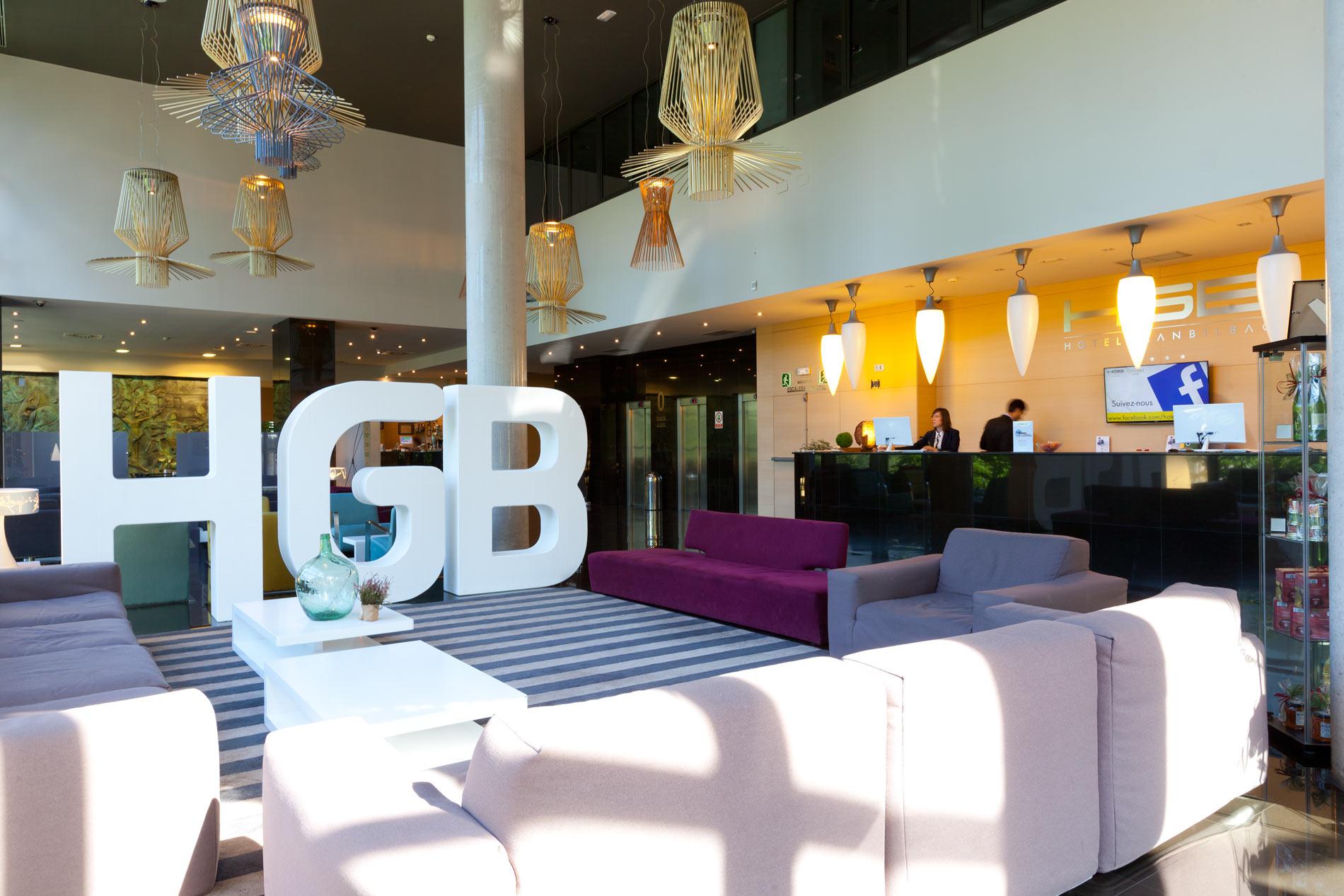 호텔 그란 빌바오 외부 사진 Reception area